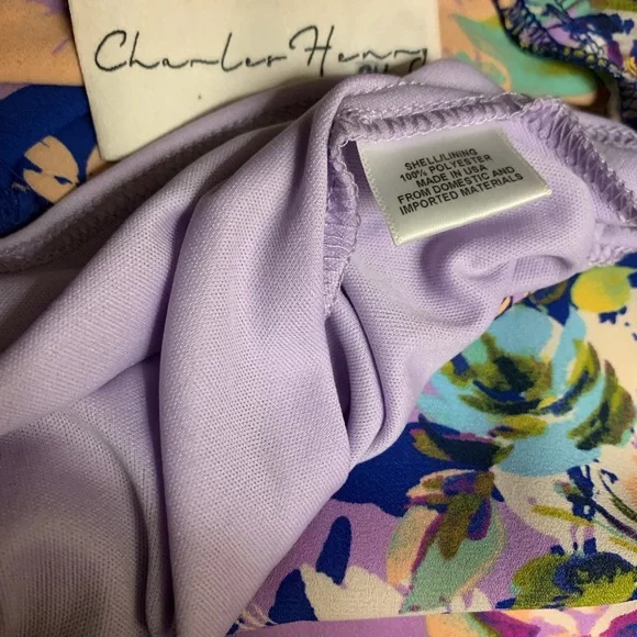 Charles Henry Faux Wrap Dress - Picture 6 of 6